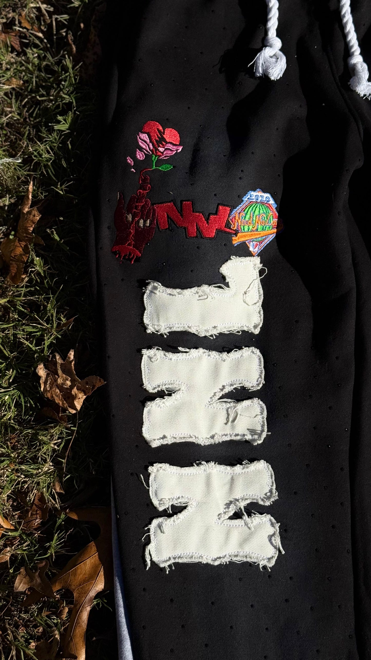 Double stacked sweatpants