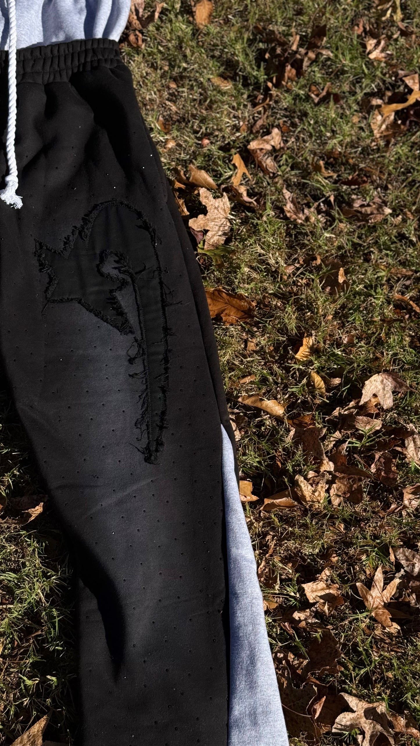 Double stacked sweatpants